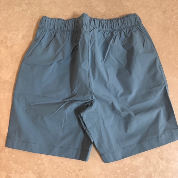 J Crew Factory Crewcuts Tech Drawstring Dock Short Boys Size 12 Seaside Blue - Picture 3 of 5